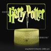 Suministro transfronterizo Harry Potter Serie Luz nocturna 3D led control remoto colorido táctil lámpara de regalo creativa lámpara de mesa 3d