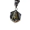 Prata de lei S925 vintage zachilam Xizang feminino Pingente Colar Deus da Riqueza Acessórios Moda Masculina e Feminina Atacado