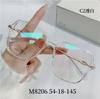 Óculos de armação de óculos vintage marrom frio mulheres podem ser equipadas com graus anti-luz azul armação de óculos de titânio puro atacado M8206