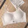 Ropa Interior Transfronteriza Sin Costuras y Sin Varillas, Minimiza Busto Grande, Recoge y Levanta, Sujetador Deportivo para Estudiantes, Anticaída, Delgado y Transpirable