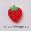 Galletas sandwich de fresa hechas a mano DIY accesorios de pegamento de resina para manualidades funda de teléfono pasador accesorios de joyería materiales al por mayor