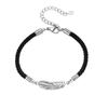 Pulseira Casal Pena Acompanhou Moda Tecida Conjunto de Pulseiras Masculinas e Femininas Moda Criativa Presente para Namorada