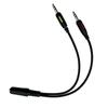 Cable de audio dos en uno con micrófono para auriculares de computadora, cable de audio de 3,5 mm, adaptador de auriculares de teléfono móvil a computadora