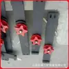 Accesorios para ferrocarril guía de cinco estrellas fabricantes suministro directo rueda de cinco estrellas de acero fundido con estructura simple rueda de cinco estrellas para mina de 350 mm