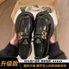 Sapatos femininos de couro estilo britânico 2026 primavera e outono novos mocassins com aumento de altura para mulheres, sapatos de sola grossa para estudantes, sapatos Mary Jane