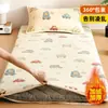 Funda de colchón de terciopelo de leche de invierno, protector de cama, adecuada para dormitorios de estudiantes, funda de colchón tamaño individual, forrada de felpa para abrigar, ropa de cama de invierno