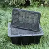 Cesta Rectangular Azul para Recoger Uvas con Tapa 5kg 10kg Cesta de Fruta de Plástico para Recoger Cerezas, Moras y Bayas