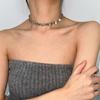Estrellas Rodeadas de Estrellas Plateadas Borla Spice Girl Collar Diseño de Nicho Corea del Sur Gargantilla de Metal Collar de Personalidad para Mujer