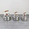 Conjunto de Chaleira e Bule de Lírio de Camelo Não Magnético de Aço Inoxidável Uso Doméstico Chaleira para Preparo Manual
