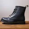 1460 popular clássico 8 furos Botas Martin sapatos masculinos DR botas de cano alto para casal couro britânico casual retrô macacão botas