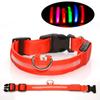 Collar luminoso para perros, collar de malla de alambre para mascotas, collar luminoso LED con carga USB, collar luminoso para perros