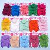 Diadema para niños europeos y americanos de nailon de color sólido, diadema de tres piezas para bebé, accesorios para el cabello de tres piezas, tocado para bebé al por mayor