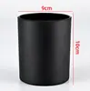 Em estoque copo de vela de vidro fosco Copo vazio Decoração de casa Castiçal recipiente de vela de fragrância transparente copo de vidro