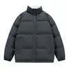 Chaqueta Corta de Algodón con Cuello Alto Nueva de Invierno Unisex Engrosada Cálida Chaqueta Acolchada Chaqueta Casual de Moda