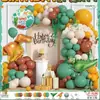 Decoración de Atmósfera de Dinosaurio para Niño Escena Diseño Fiesta de Bebés Niños Globo Fiesta de Cumpleaños de Dinosaurio