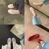 Zapatos tipo rollo de huevo del mismo estilo que los de Mamá Uva, zapatos mecedores para mujer, bailarinas de punta redonda suaves y cómodas con un lazo, zapatos de cordones de corte bajo