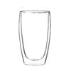 Fabricante Venta al por Mayor Vaso de Agua de Vidrio de Doble Capa Resistente al Calor Transparente Creativo Publicitario Regalo Taza de Café