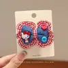 Diadema Versátil Coreana para Niños Niñas Otoño e Invierno Nueva Diadema a Cuadros con Bolas Cuerda para el Cabello Dibujos Animados Linda Goma Elástica