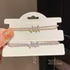 Pulsera Extraíble de Mariposa de Zirconia para Mujer Personalizada Exquisito Diseño de Moda Pulsera de Lujo Ligero Pulsera de Gama Alta Venta al por Mayor
