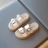2026 Tigre Capitán Verano Nuevo Estilo Pantuflas Infantiles Sandalias de Una Tira Estudiante Slip-On Transpirables Zapatos de Playa Dropshipping
