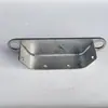 Clipe de fixação de tubo oval Conector de parede Fixação de chapa de ferro Base de fixação de chapa de ferro para tubo oblongo Acessórios de guarda-corpo de aço zincado
