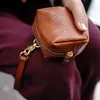 Comércio Exterior Novo Estilo Simples Mini Bolsa de Mão Não Pura de Couro de Vaca Porta Fones de Ouvido Batom Moedas Porta Cartões Porta-Moedas Portátil