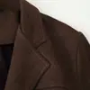 Fábrica de Ropa para Mujer Transfronteriza Venta al por Mayor 2026 Moda Estilo Europeo y Americano con Cinturón Ceñidor de Cintura Efecto Textura de Terciopelo Chaqueta Abrigo