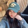 Gorra de béisbol para mujer Primavera y Otoño moda marca letras simple casual que hace que la cara se vea pequeña versátil estudiante pareja tapa blanda con visera hombres