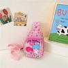 Bolsa de peito infantil estilo japonês e coreano Bolsa de lanche casual Bolsa de ombro impressa com desenho animado Bolsa Crossbody infantil feminina na moda