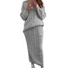 Moda Femenina Otoño/Invierno 2026 Nuevo Suéter de Punto Trenzado Estilo Europeo y Americano Amazon Conjunto de Vestido para Mujer