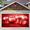 Tela de Fondo Navideño y de Acción de Gracias Transfronteriza Banderín de Decoración para Puerta de Garaje Poliéster de Alta Densidad Tela Colgante para Fiesta de Vacaciones en el Jardín