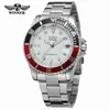Ganador ganador moda masculina casual reloj mecánico automático fantasma de agua al por mayor