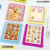 Pegatinas Creativas de Dibujos Animados Set de Cuaderno Portátil Diario de Estudiante Pegatinas Decorativas Notas Adhesivas Cuaderno
