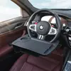 Mesa para volante de coche transfronteriza, bandeja de comedor multifuncional, bandeja para copiloto, mesa plegable para coche para trabajar en el coche