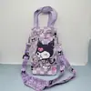 Bolsa para botella de agua de dibujos animados Sanrio, bolso cruzado, bolso de peluche de Kuromi, bolso tipo cubo de Cinnamoroll, bolsa de almacenamiento de mano, bolsa de lona
