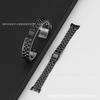 Adecuado para Xiaomi 8 /9watch correa de reloj acero inoxidable semicírculo pequeñas tres cuentas correa de metal de acero inoxidable