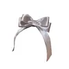 Pinza para el Cabello con Cinta de Satén Mercerizado de Doble Uso Estilo Princesa para Niña Pinza de Pico de Pato Accesorios para el Cabello Pin Dulce Elegante