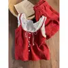 Pijama de Camisola Floral de Encaje Dulce y Festivo para Niñas, Nuevo Set de Ropa de Casa con Shorts Talla Grande Primavera 2026