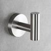 Gancho simple de acero inoxidable 304 transfronterizo para baño, gancho para abrigos con perforación, hotel negro, cocina, pared, gancho para abrigos