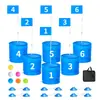 Balde de jogo de golfe, o jogo de golfe de gramado de 6 buracos mais vendido da Amazon, conjunto de jogos para quintal e praia de 9 buracos