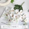 Flor artificial branca para decoração de casamento, auditório, chão, jardim Monet, elegante caminho de flores de seda, teto de flores.