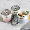 Caixa de Almoço Térmica de Fibra de Bambu Caixa de Almoço Portátil para Exterior Caixa de Almoço Térmica de Camada Dupla para Estudantes