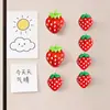 Ímãs de Geladeira Criativos e Estilosos de Frutas Morango Porta-Fotos Clipe para Recados Quadro Magnético Preto e Branco