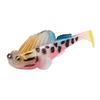 Señuelo de silicona de diez colores cebo suave mini cola T pez plomado 6cm8g anti-enganche fondo pez saltarín pico cebo falso