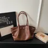 Bolsa de Mão Grande Capacidade Padrão Pedra Nova Casual Nicho Bolsa de Ombro Retro Bolsa de Braço Plissada Bolsa Tote para o Dia a Dia