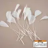 Pluma blanca autoproducida DIY accesorios de ropa de plumas hechos a mano accesorios para joyería de cabeza material productos de venta caliente