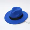 Sombrero de copa para hombre, estilo coreano, moderno, británico, sencillo, combinable, negro, jazz, de ala grande, para caballero.