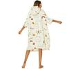 Sudadera con Capucha y Estampado de Conejo de Dibujos Animados para Verano, Absorbente de Agua, Secado Rápido, Bata de Baño, Toalla de Playa, Toalla de Baño Portátil para la Playa