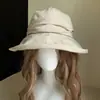 Sombrero de Cubo Plegable Estilo Yamamoto con Pliegues Relajados para Protección Solar para Mujer, Sombrero Ligero y Transpirable de Verano que Hace que la Cara Parezca Más Pequeña