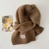 Cachecol de Lã Simples Versátil Azul Tricotado para Mulheres Outono e Inverno Versão Coreana Cachecol de Pescoço Quente à Prova de Frio Cachecol Moderno